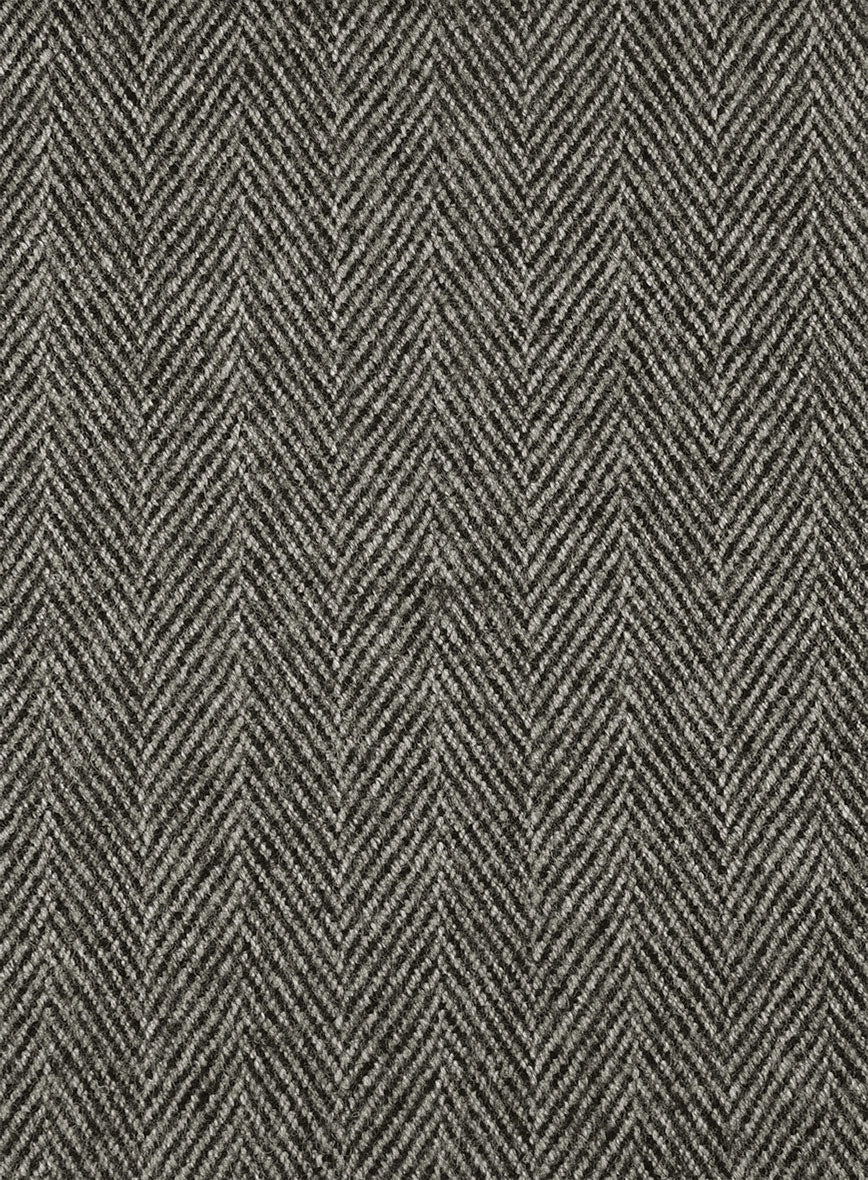 Highlander Stone Beige Herringbone Tweed Suit - Image 8