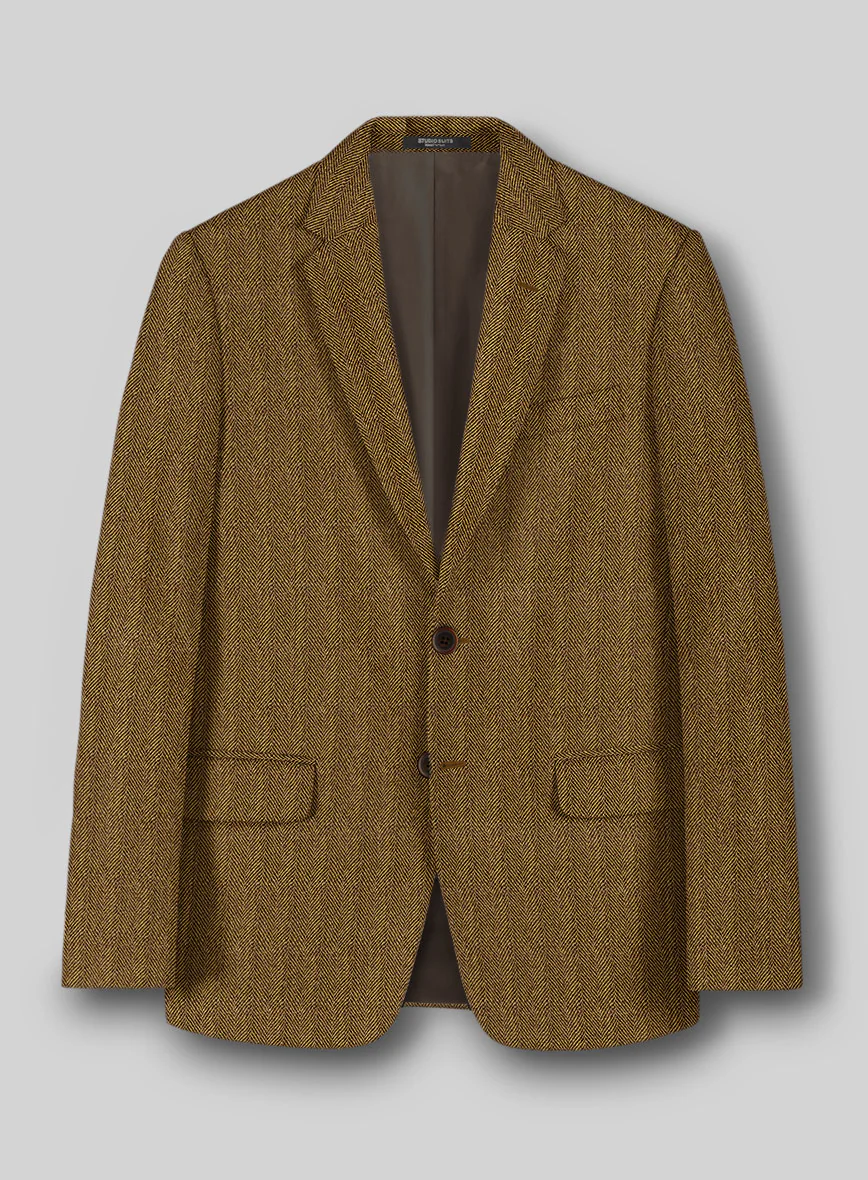 Highlander Tan Herringbone Tweed Jacket