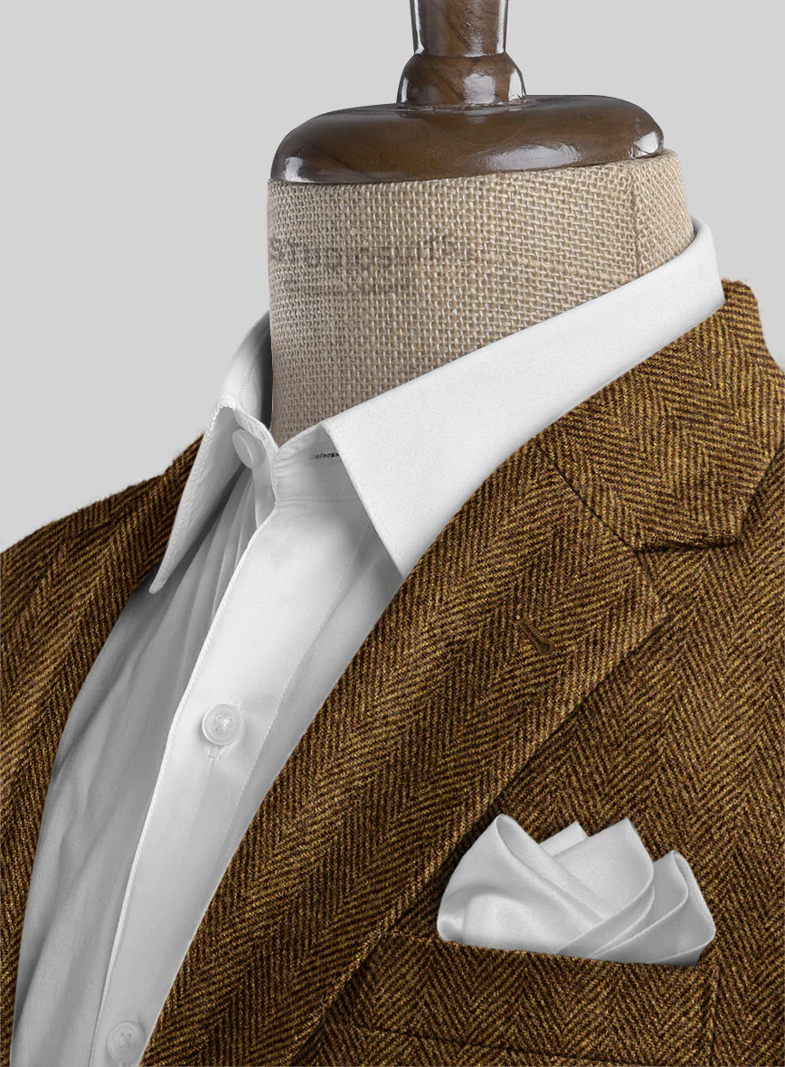 Highlander Tan Herringbone Tweed Suit - Image 5