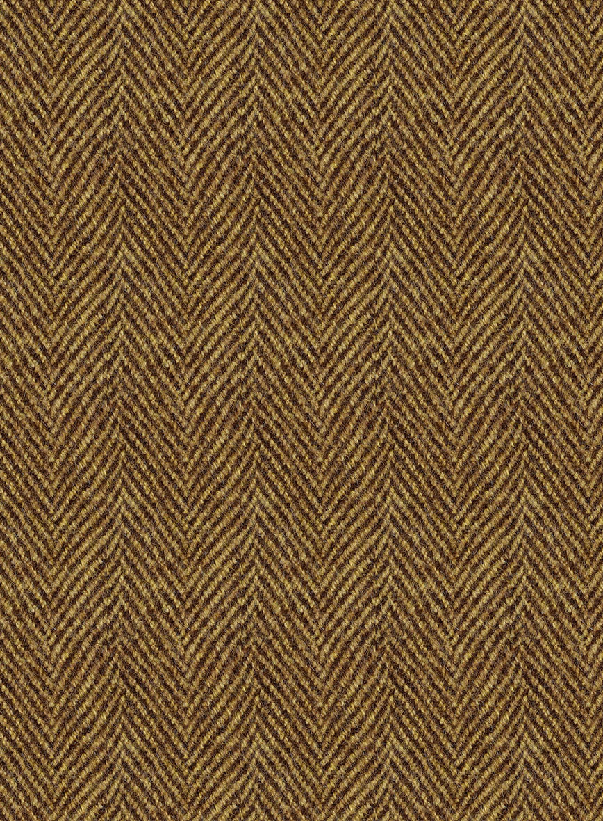 Highlander Tan Herringbone Tweed Suit - Image 8