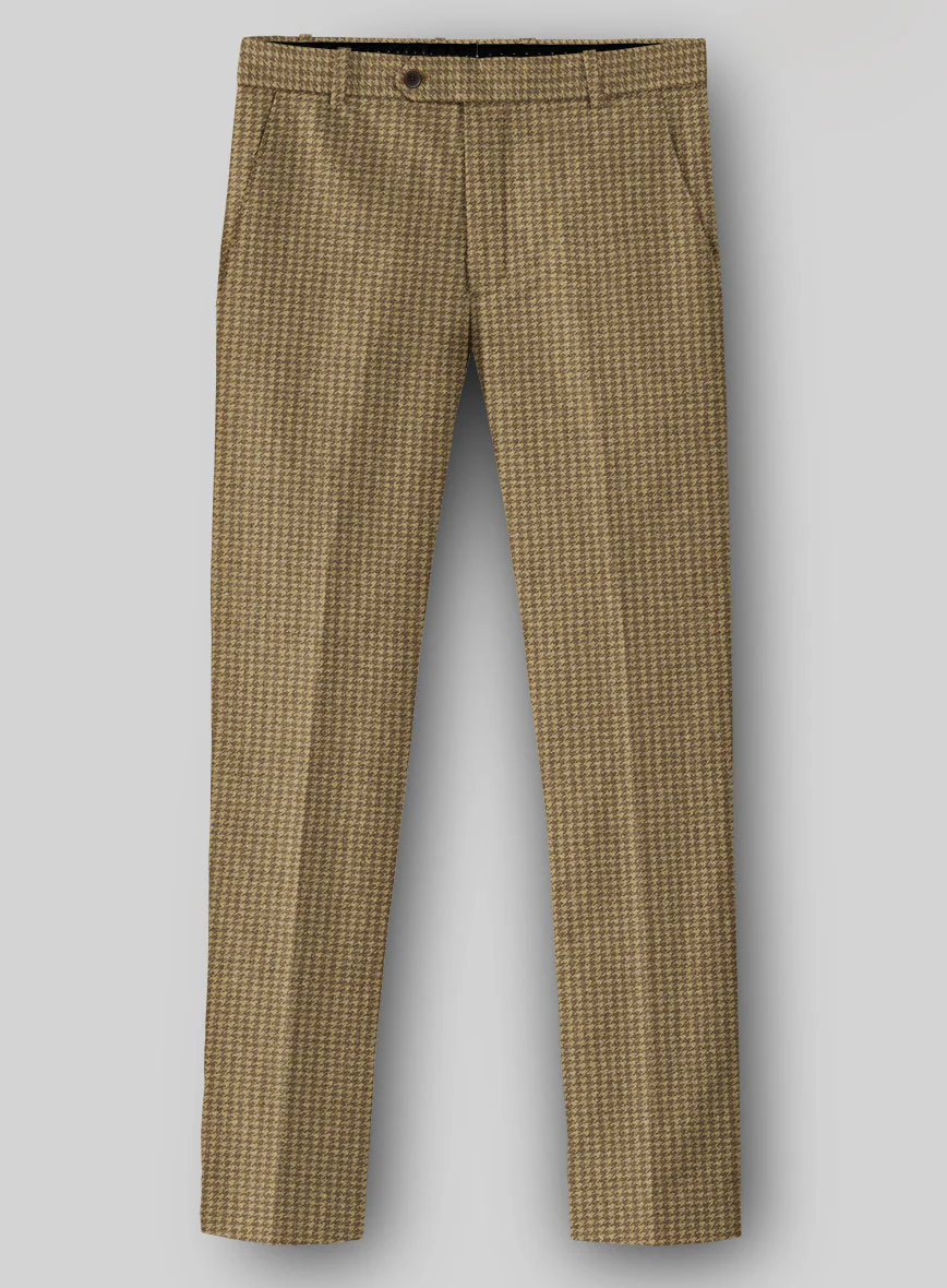 Houndstooth Tan Brown Tweed Suit - Image 5