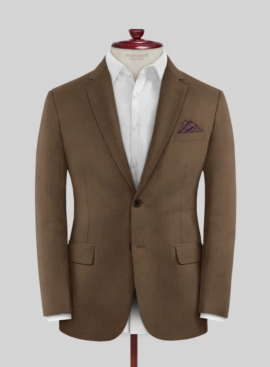 Huddersfield Stretch Brown Wool Jacket