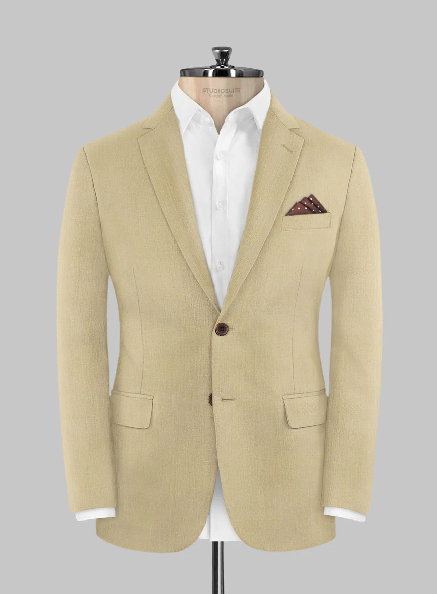 Huddersfield Stretch Khaki Wool Jacket