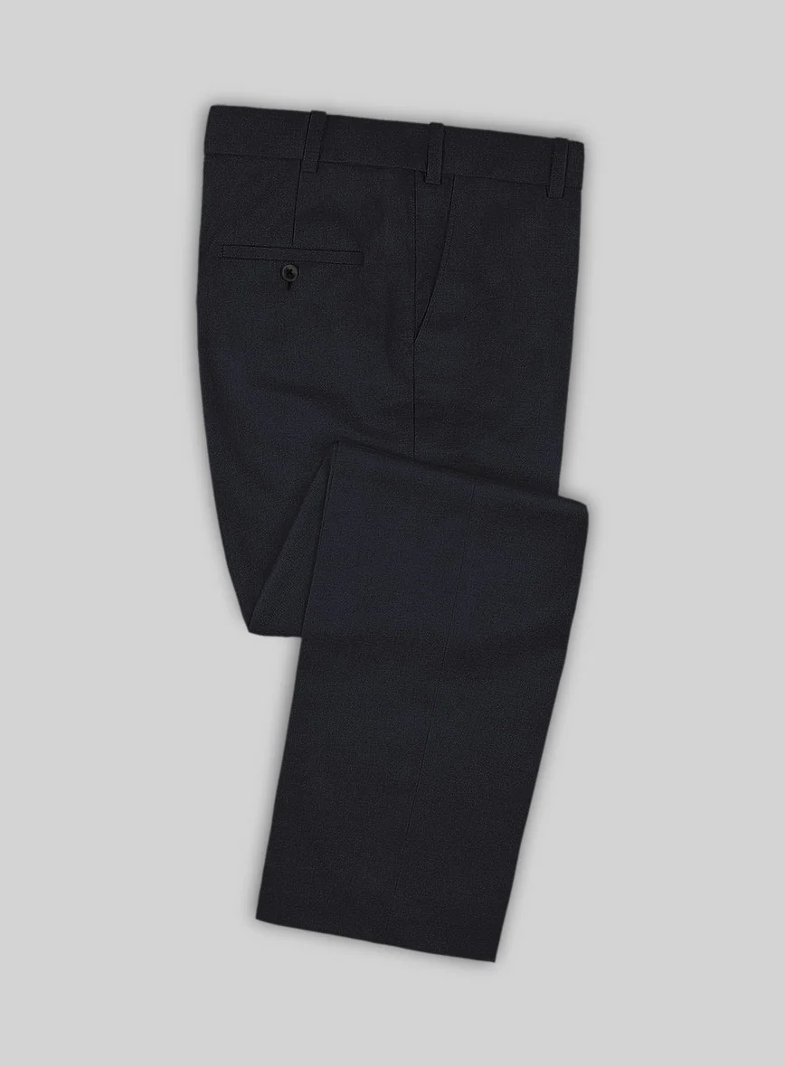 Huddersfield Stretch Midnight Blue Wool Pants