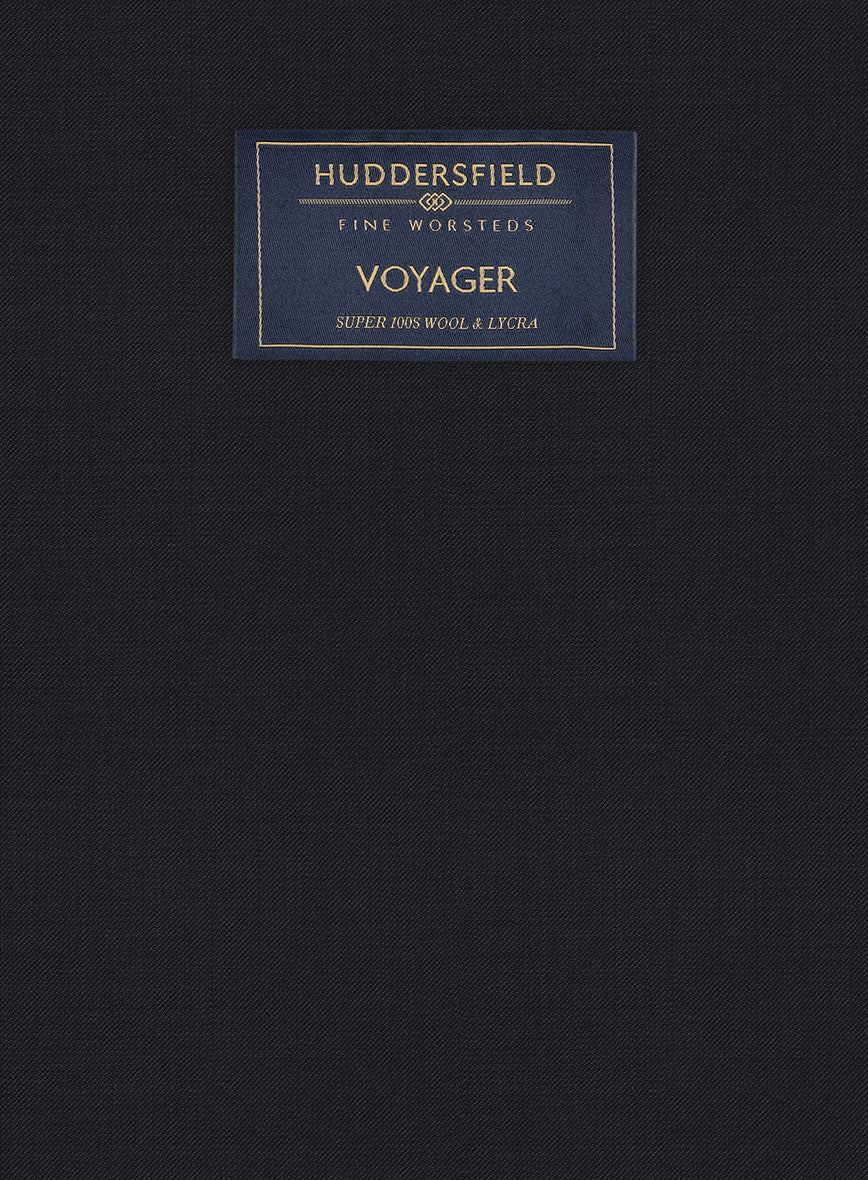 Huddersfield Stretch Midnight Blue Wool Suit - Image 7