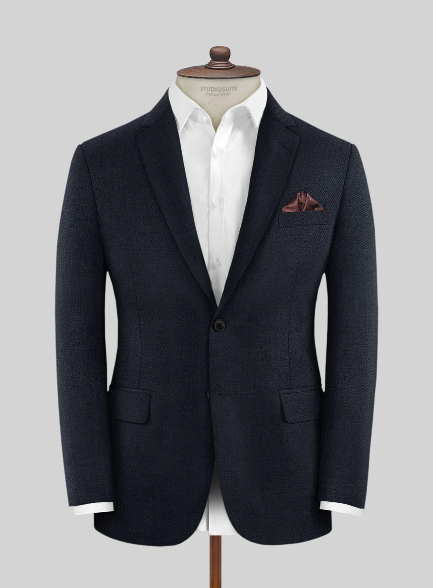 Huddersfield Stretch Navy Blue Wool Jacket