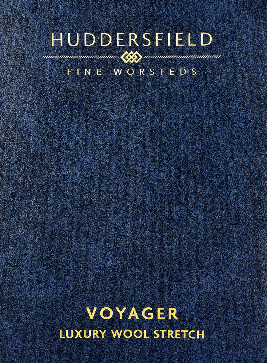 Huddersfield Stretch Slate Blue Wool Pants - Image 5