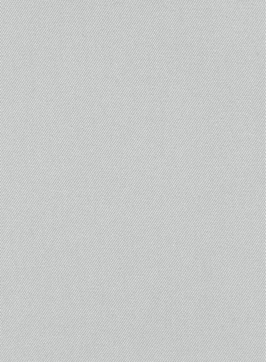 Ice Gray Cotton Power Stretch Chino Suit - Image 6