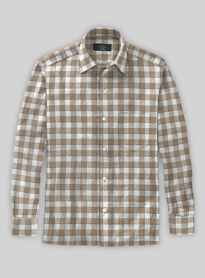 Ilimas Checks Linen Shirt - Image 2