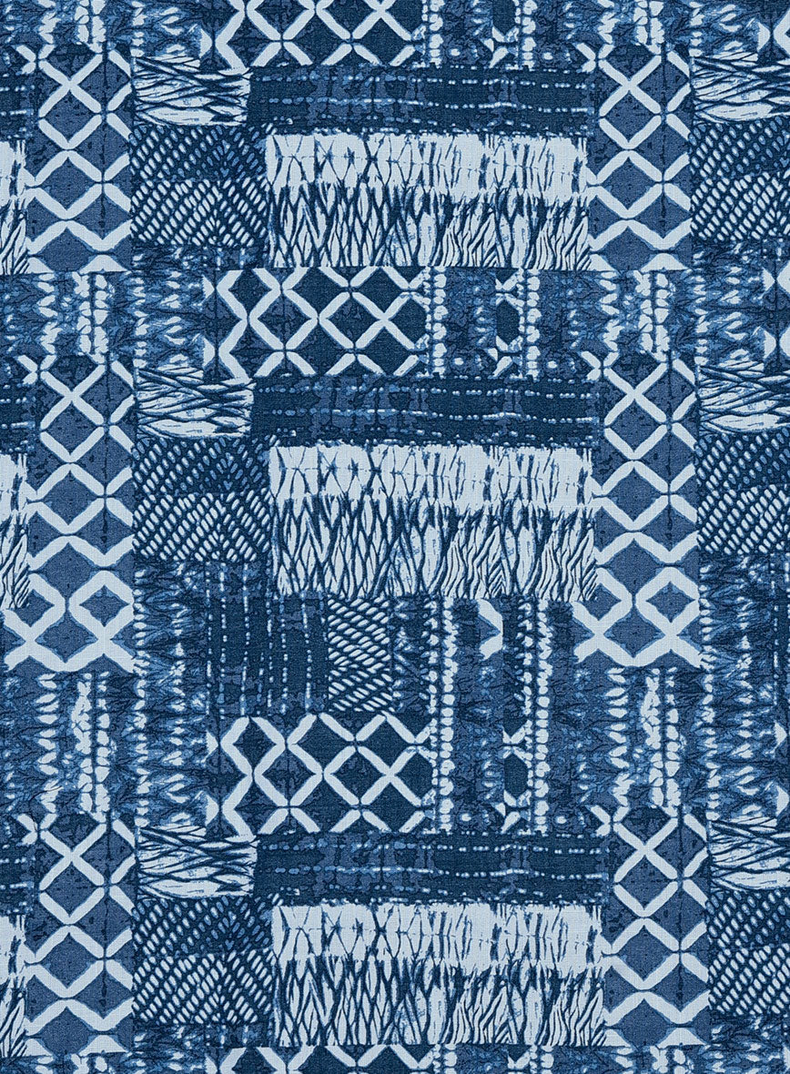 Indigo Bandana Cotton Shirt - Image 5