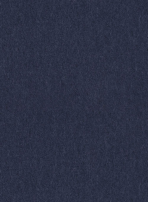Indigo Blue Highland Flannel Wool Trousers - Image 2