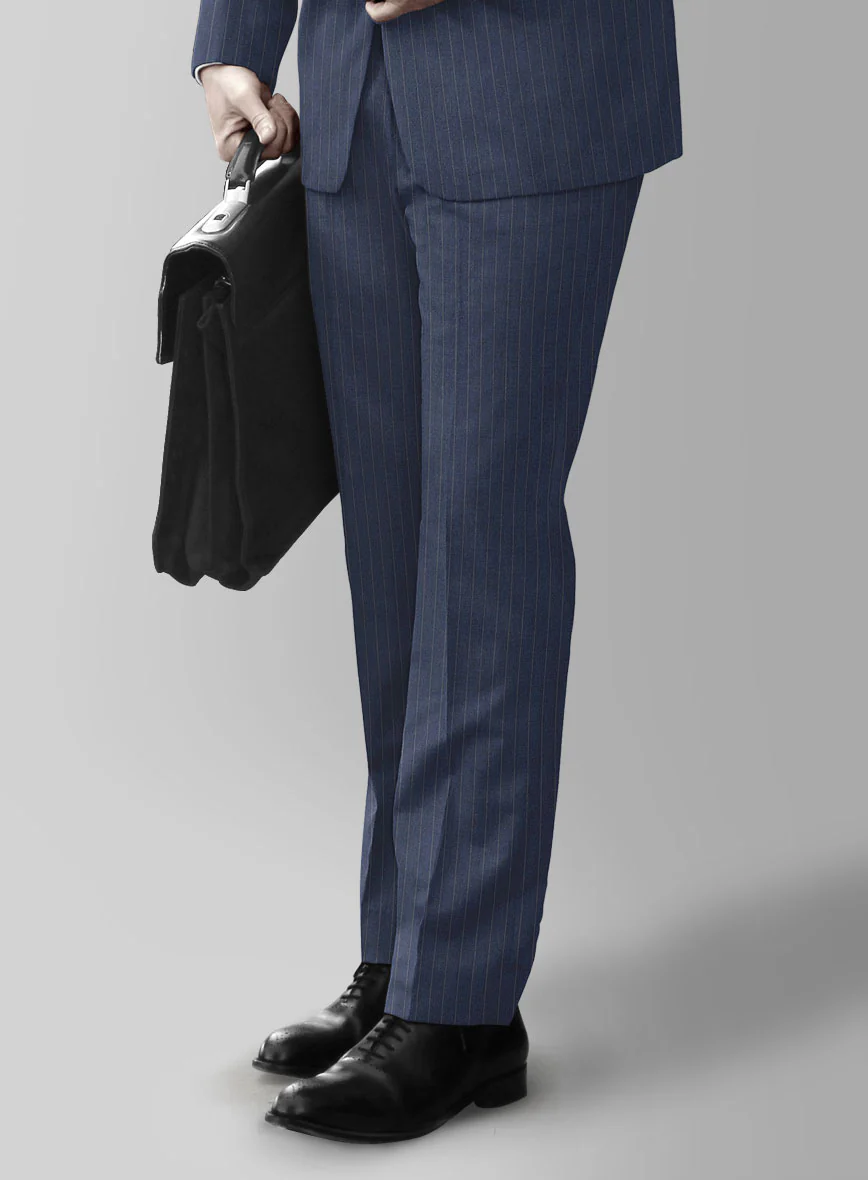 Ink Blue Pinstripe Suit - Image 5