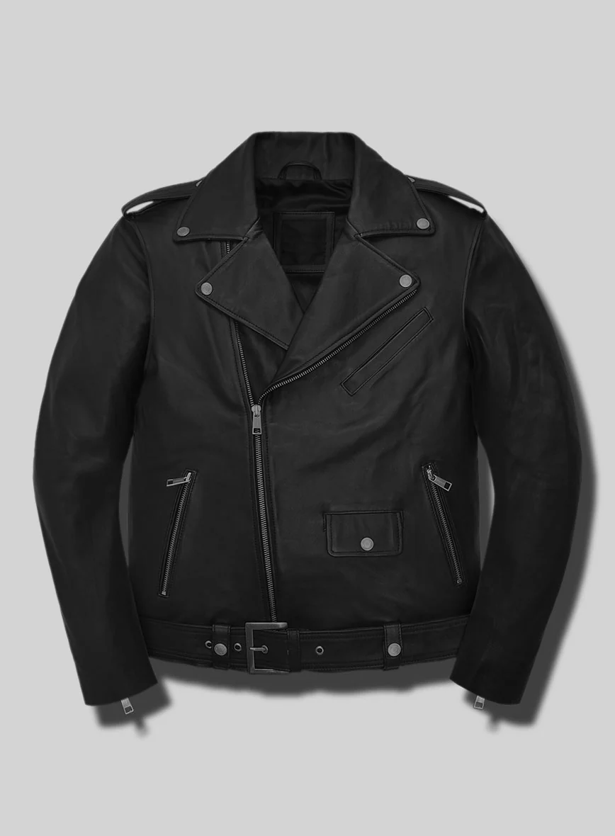 Iron Steed Black Leather Jacket - Image 2