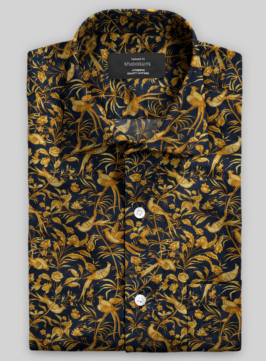 Italian Aldo Summer Linen Shirt