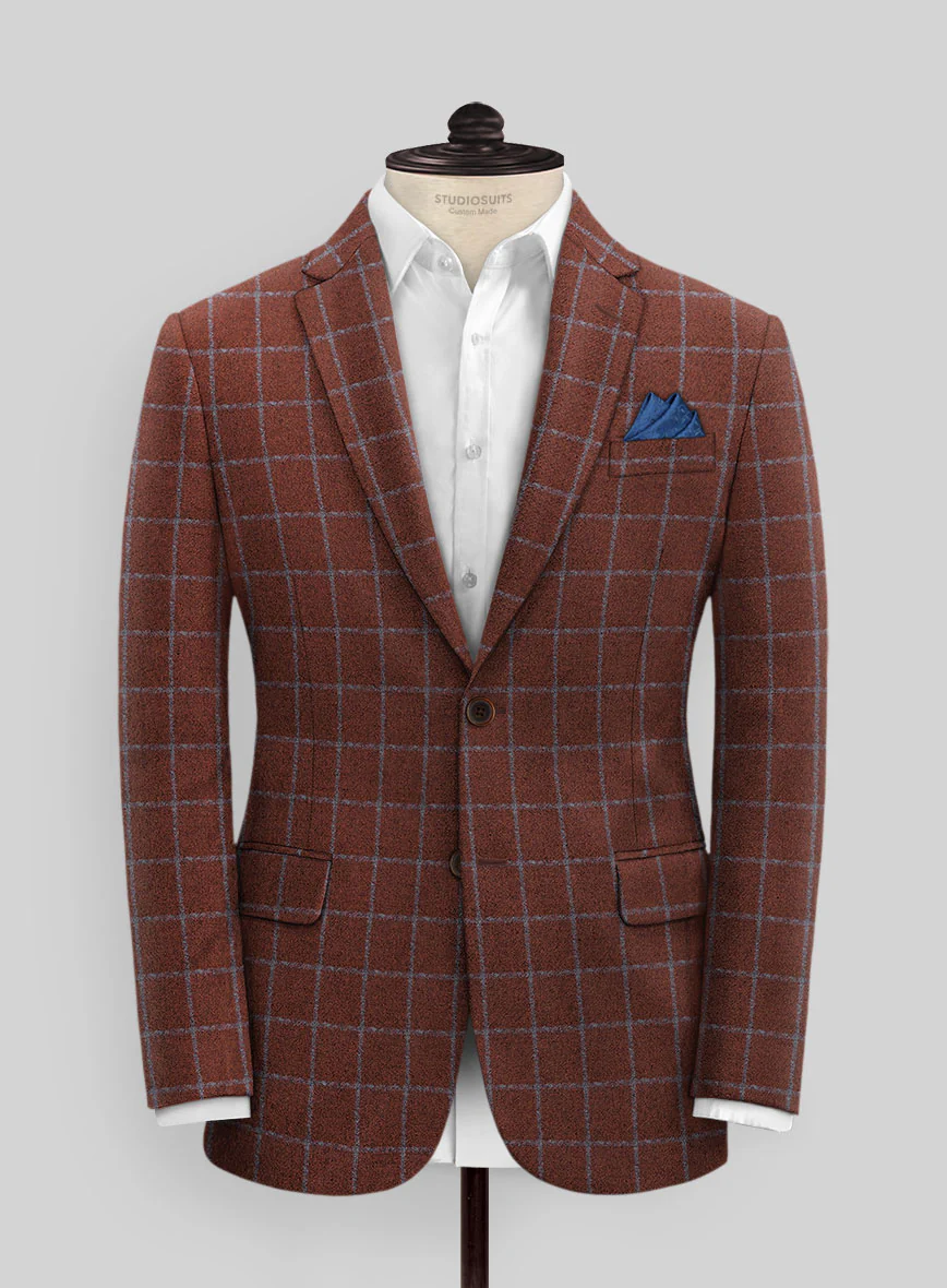 Italian Alonxi Checks Tweed Suit - Image 4