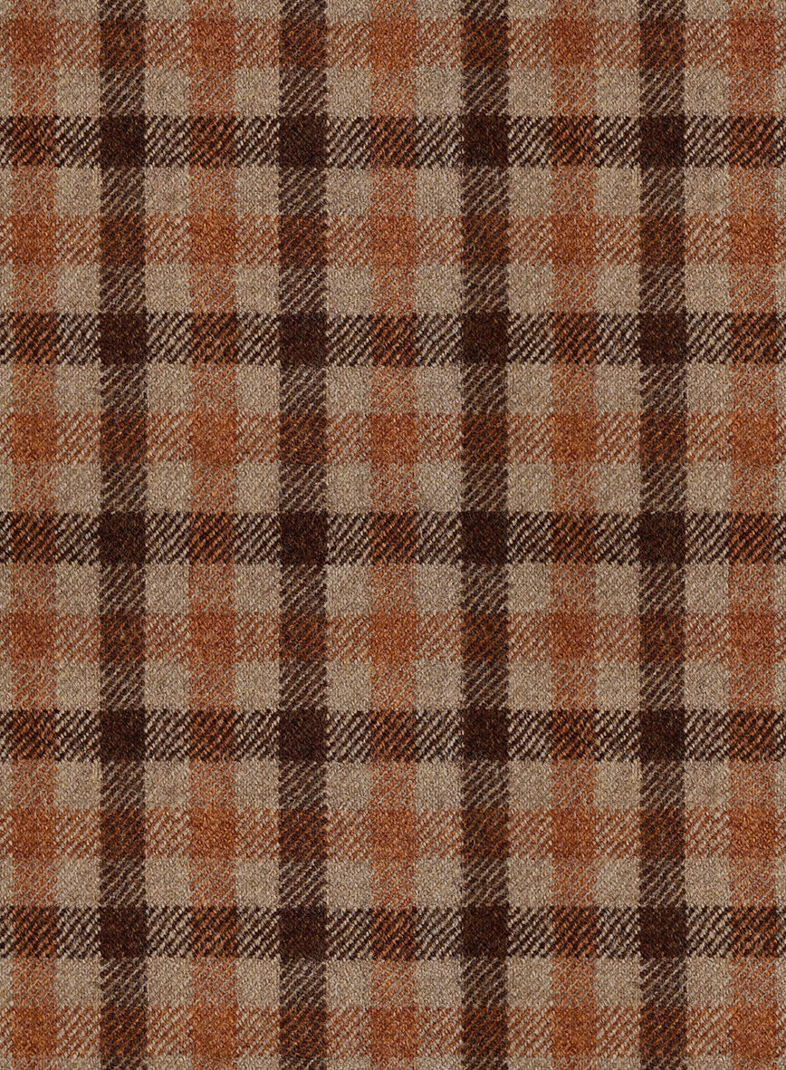 Italian Amberwood Check Tweed Jacket - Image 3