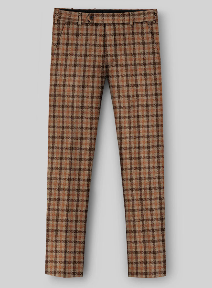 Italian Amberwood Check Tweed Pants - Image 2