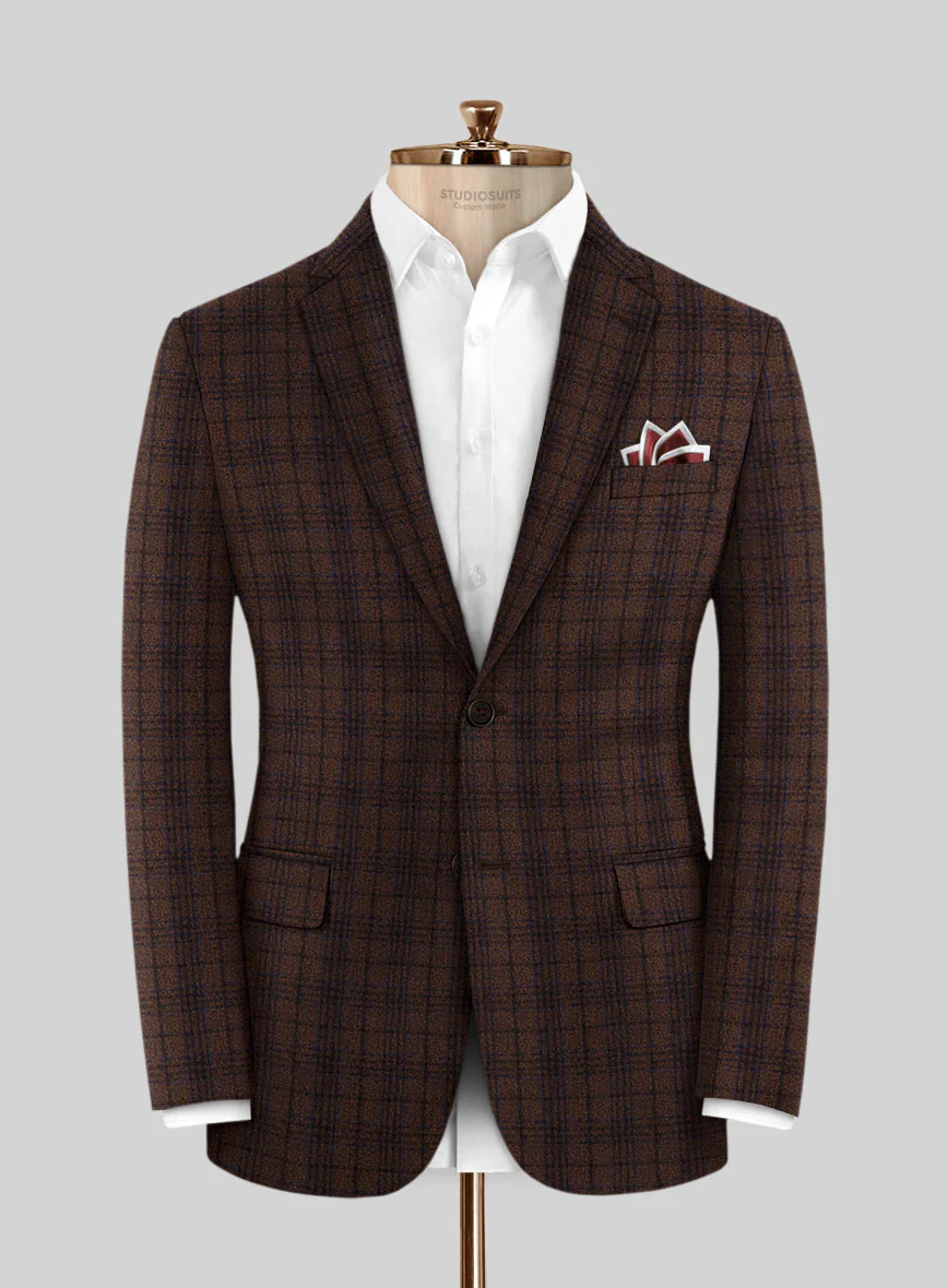 Italian Aspar Brunette Wool Suit - Image 3