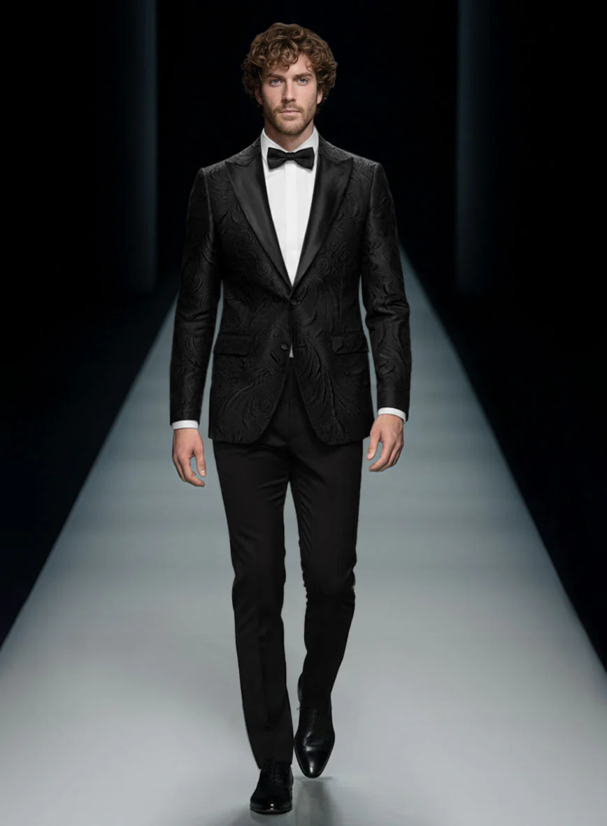 Italian Black Maesta Tuxedo Suit
