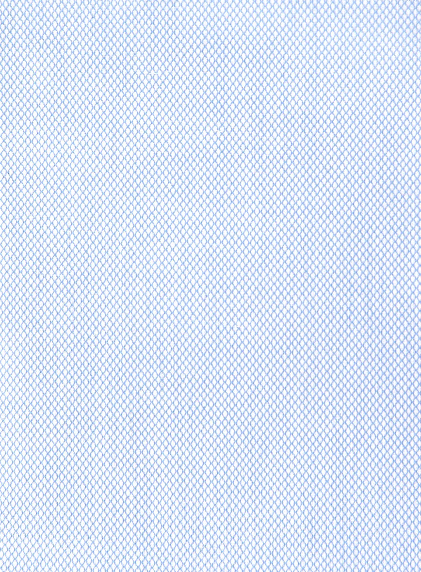 Italian Blue Diamond Grid Shirt - Image 4