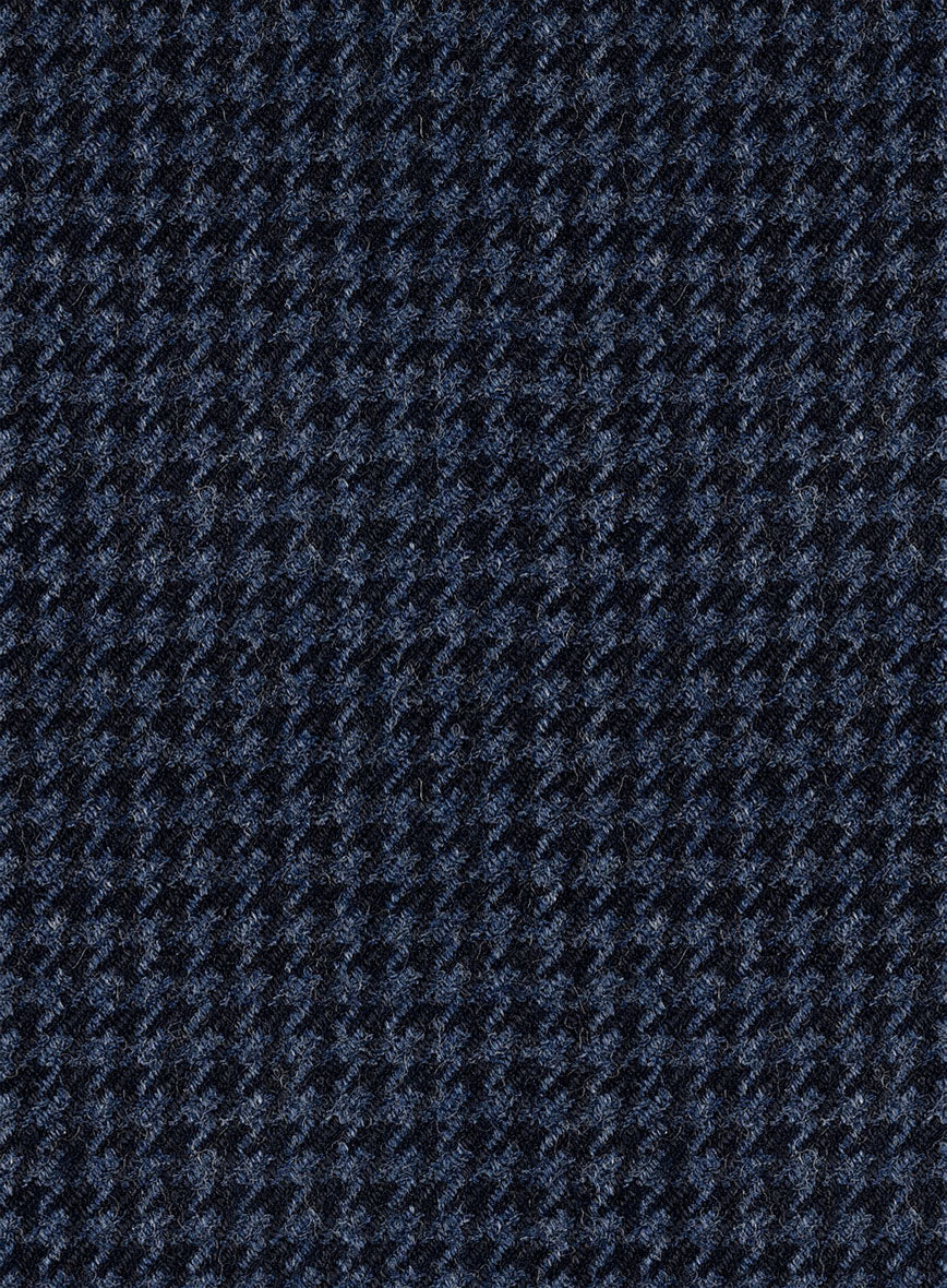 Italian Blue Houndstooth Tweed Suit - Image 8