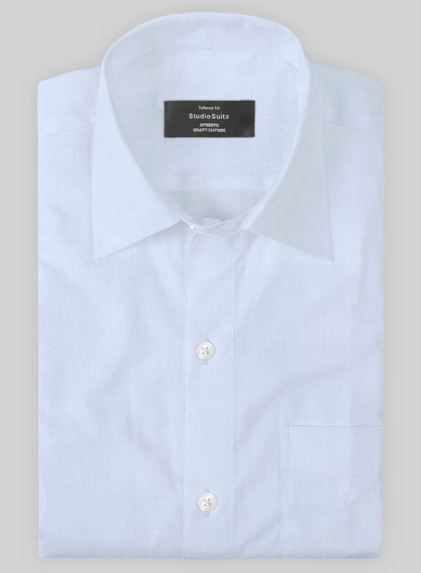 Italian Blue Twill Shirt