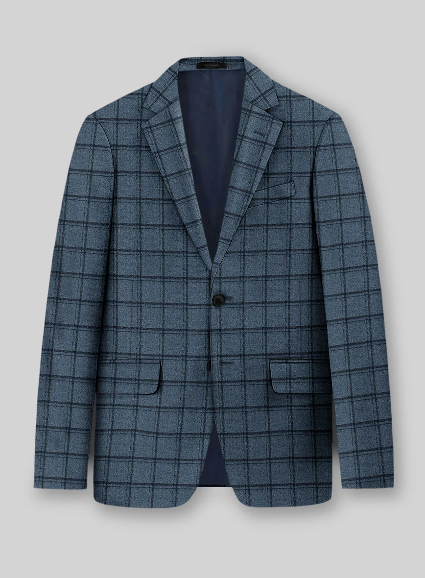 Italian Bluebourne Check Tweed Jacket