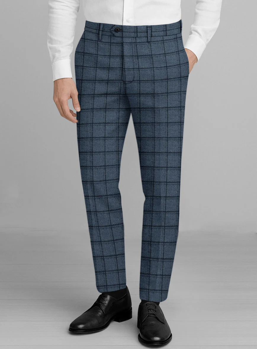 Italian Bluebourne Check Tweed Suit - Image 5