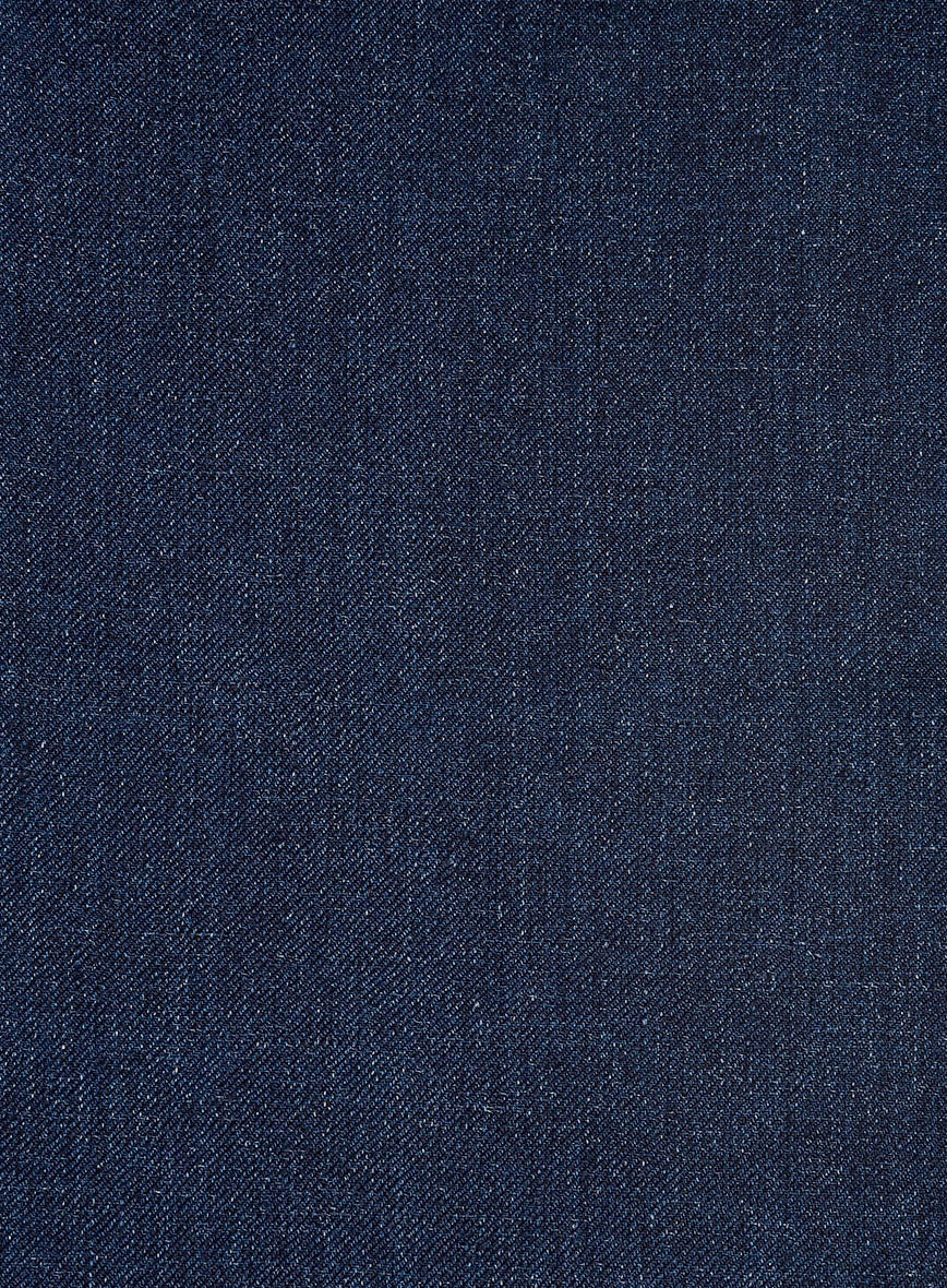 Italian Brandy Blue Linen Jacket - 42R - Image 4
