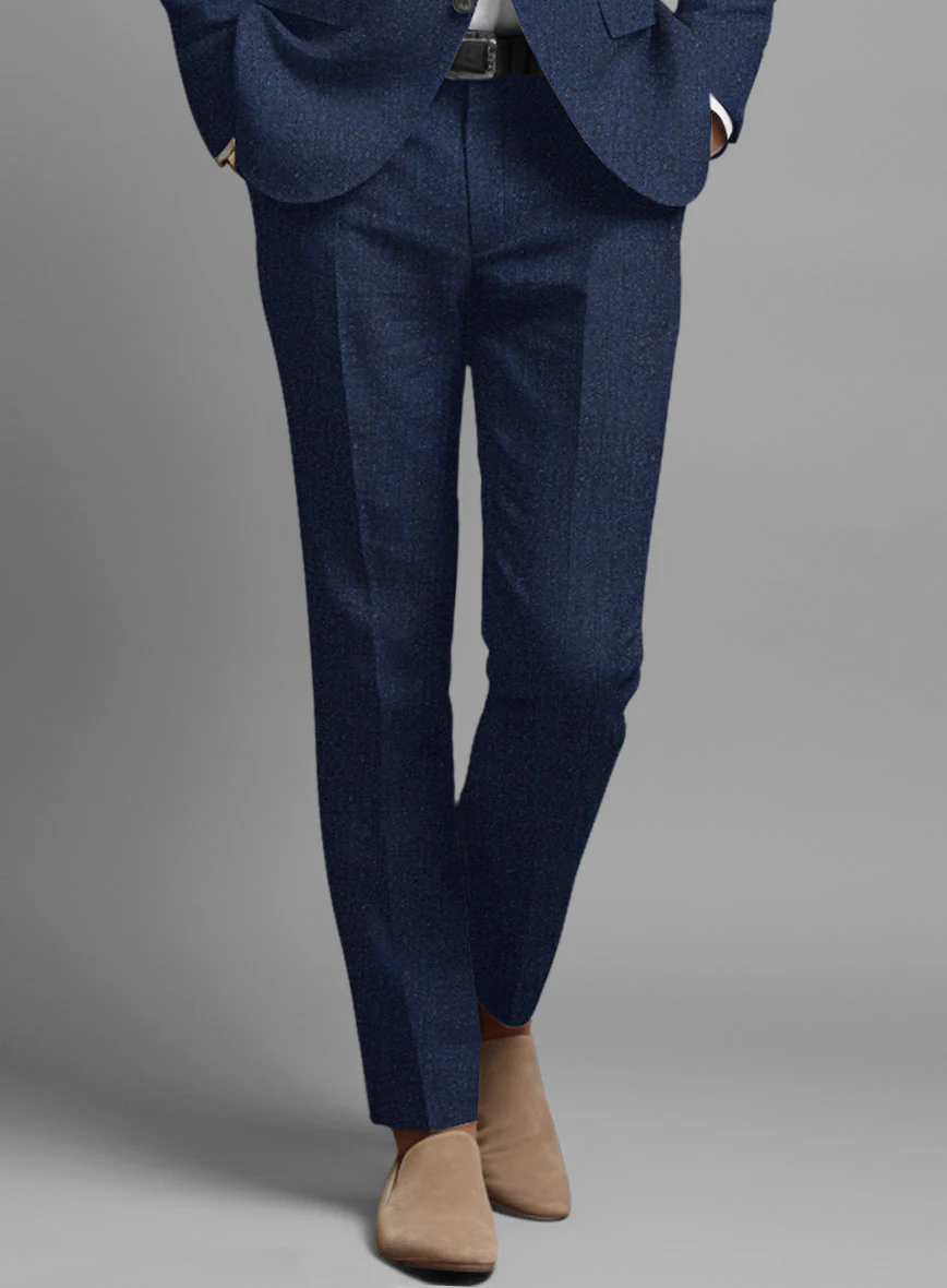 Italian Brandy Blue Linen Suit - Image 5