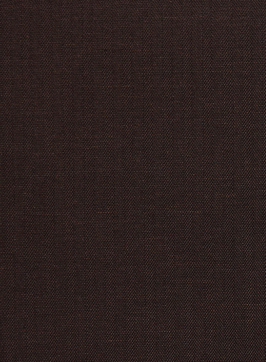 Italian Brown Herringbone Cotton Jacket - Image 4