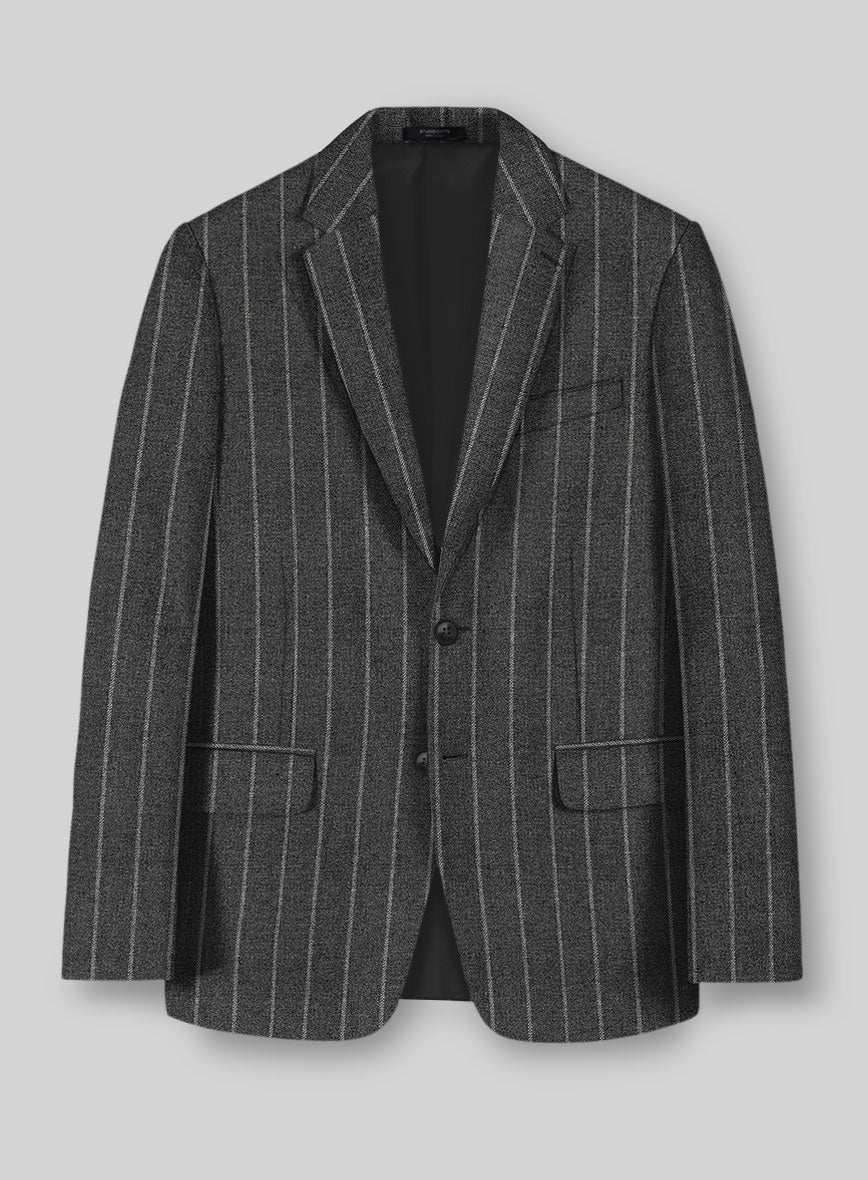 Italian Carbonridge Rope Stripe Tweed Suit - Image 2