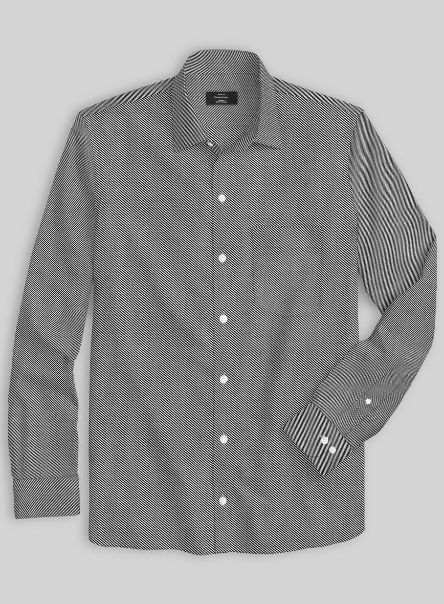Italian Cavalry Twill Black Shirt - Image 3