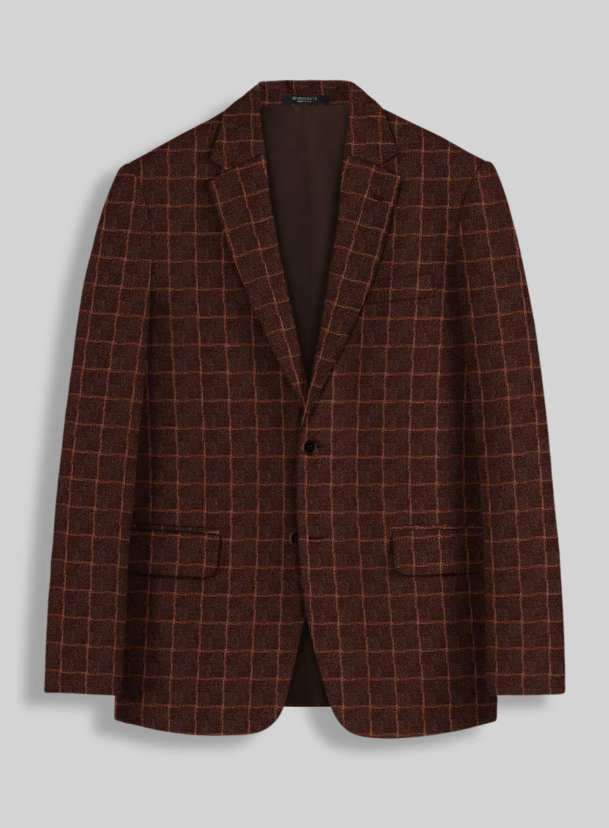 Italian Copperfield Check Tweed Jacket