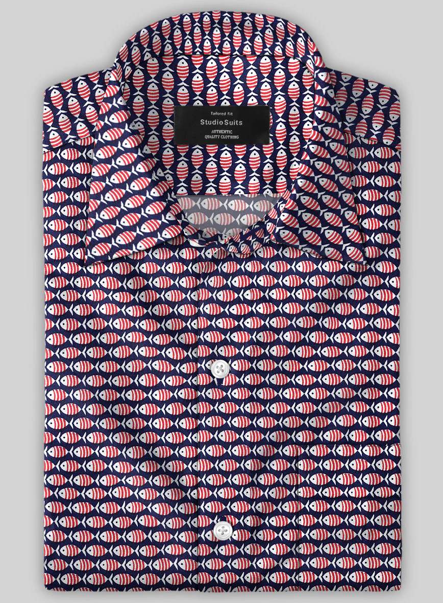 Italian Cotton Bait Fish Shirt