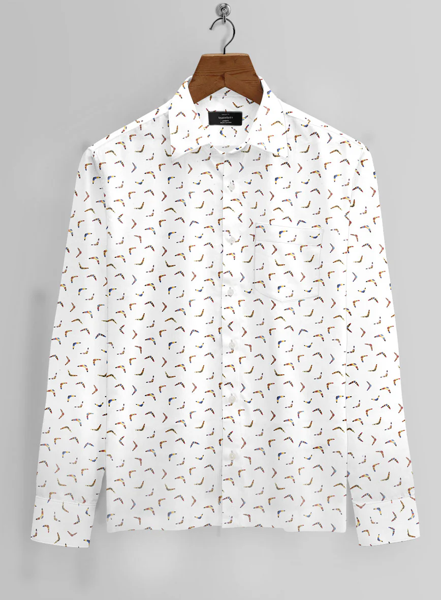 Italian Cotton Bomerang Shirt - Image 2