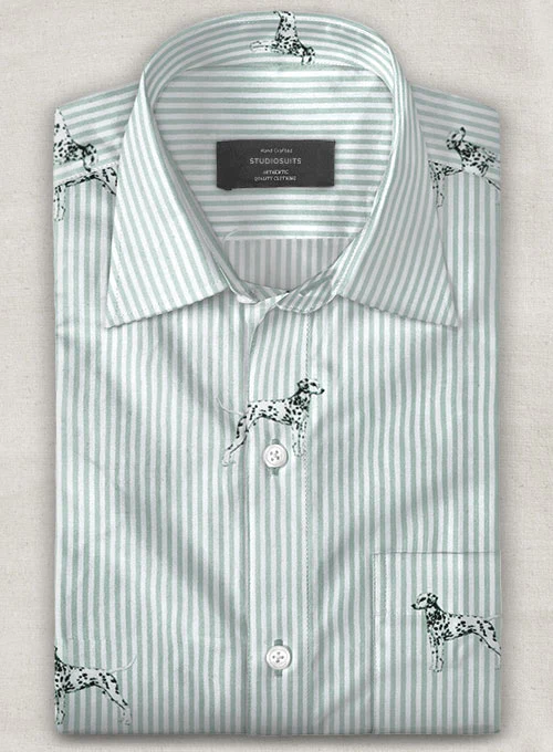 Italian Cotton Dalmatian Shirt - Image 2