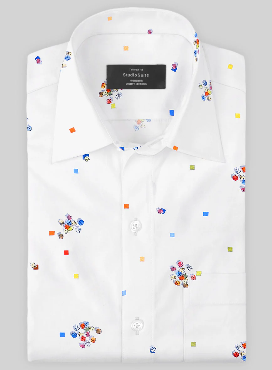 Italian Cotton Dice Galloping Shirt