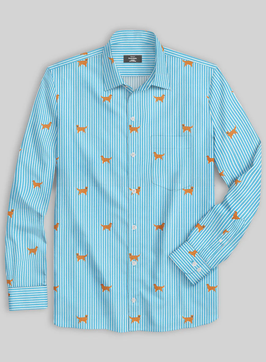 Italian Cotton Golden Retriever Shirt - Image 3