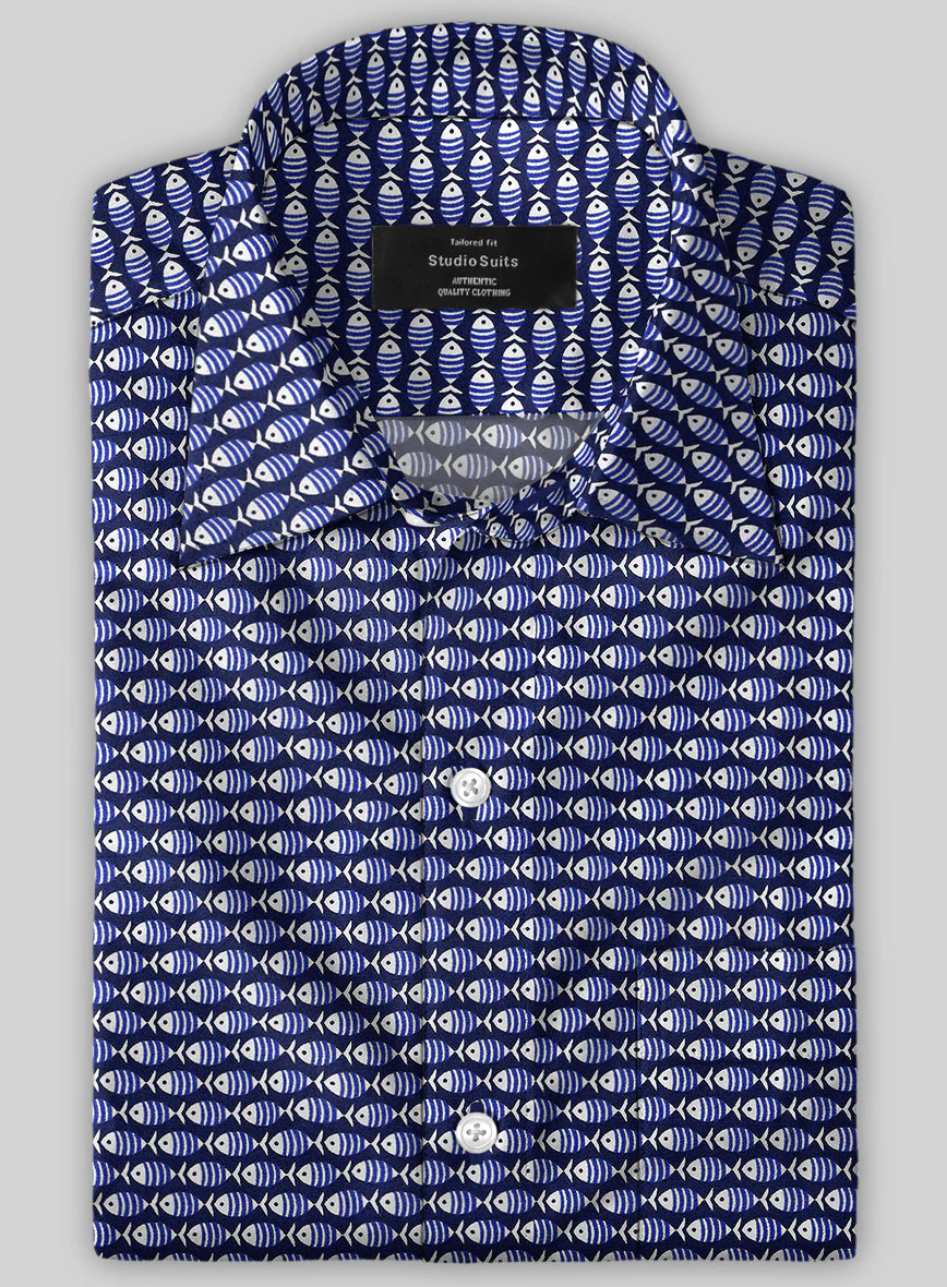 Italian Cotton Guppy Fish Shirt