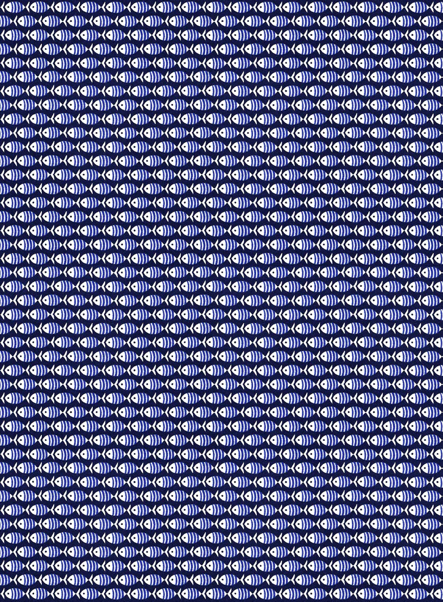 Italian Cotton Guppy Fish Shirt - Image 3