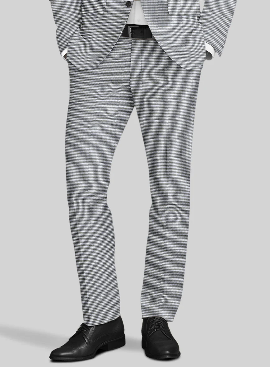Italian Cotton Houndstooth Isla Pants - Image 2