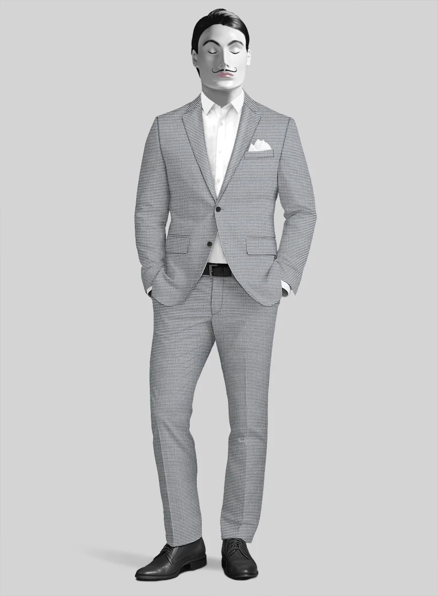 Italian Cotton Houndstooth Isla Suit
