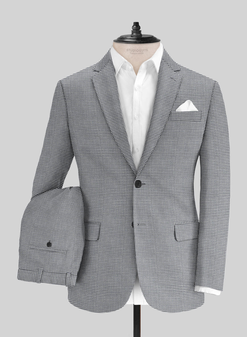 Italian Cotton Houndstooth Isla Suit - Image 2