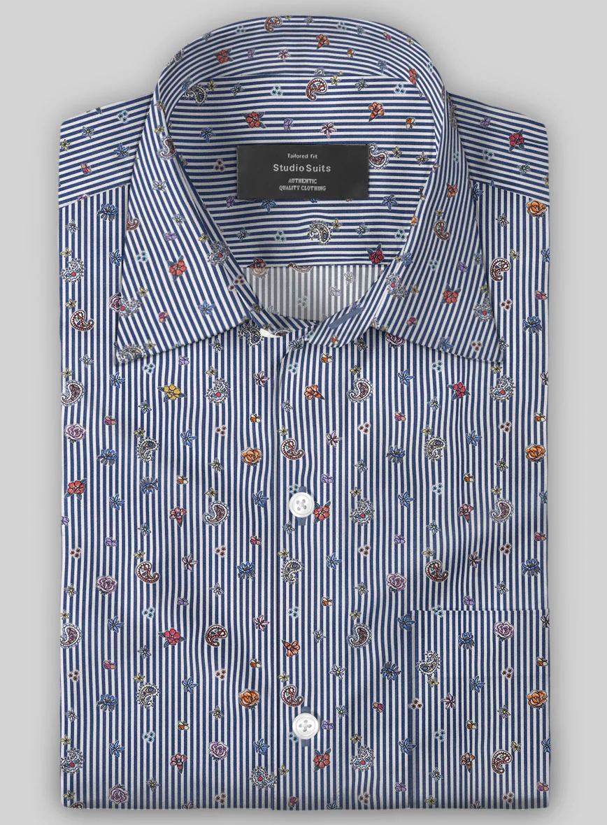 Italian Cotton Ialen Paisley Shirt