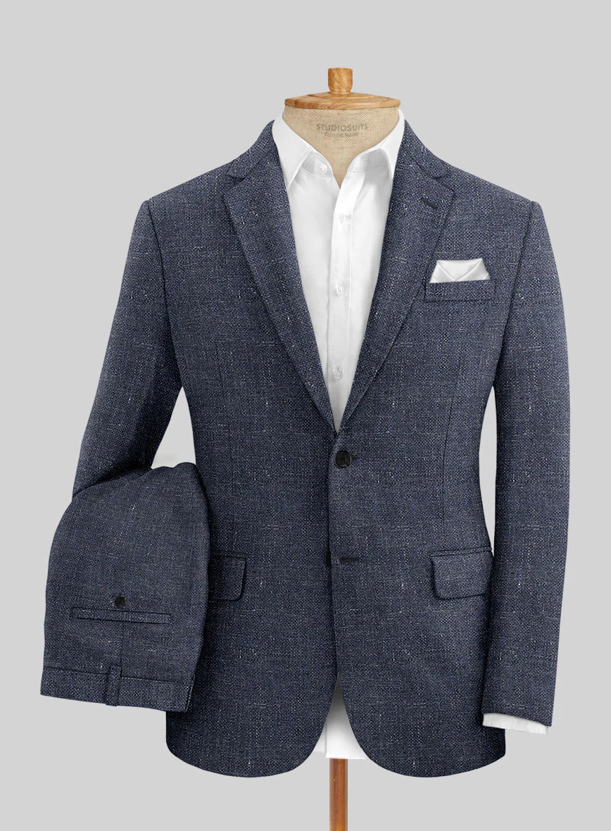 Italian Cotton Linen Hopsack Anibal Suit - Image 2