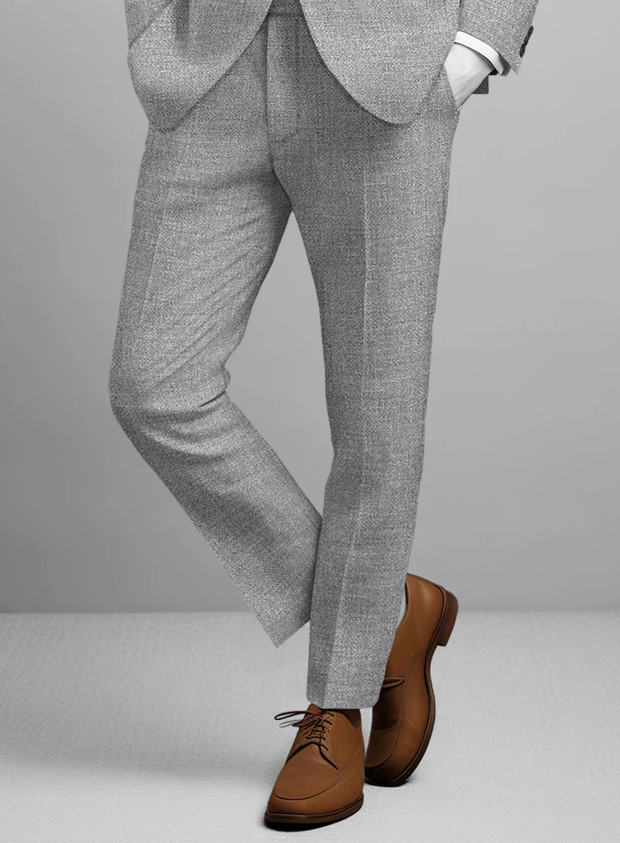 Italian Cotton Linen Hopsack Bartolo Pants - Image 2
