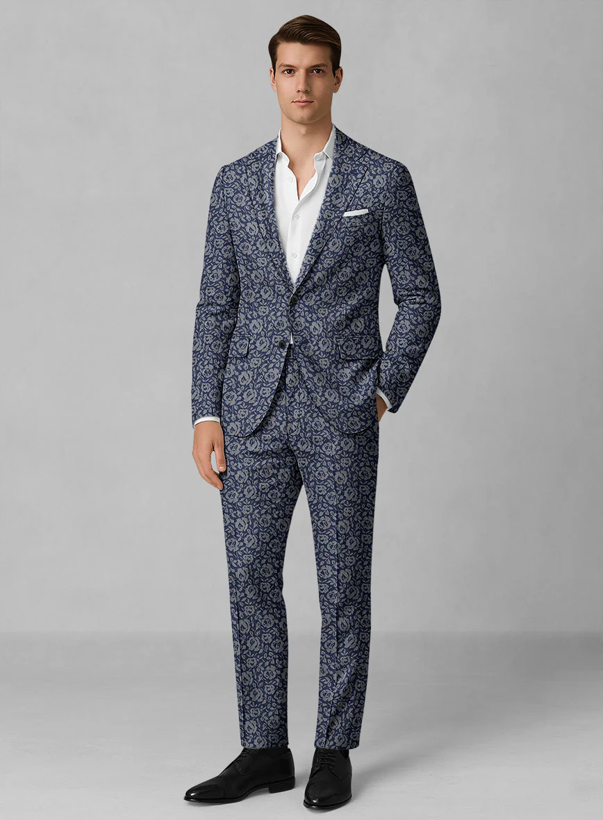 Italian Cotton Lycra Sartelio Suit