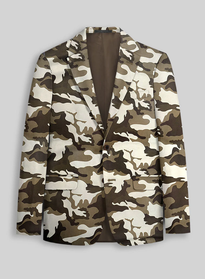 Italian Cotton Montoya Camo Suit - Image 4