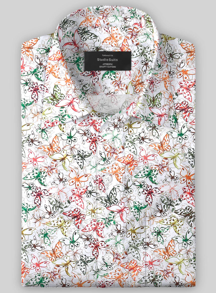 Italian Cotton Morpho Shirt - Image 2